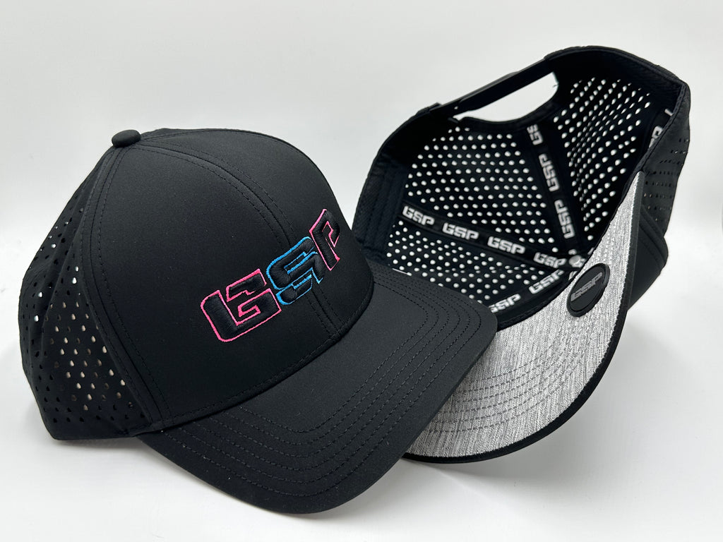GSP Icon Classic Snapback Hat - Black with South Beach Logo
