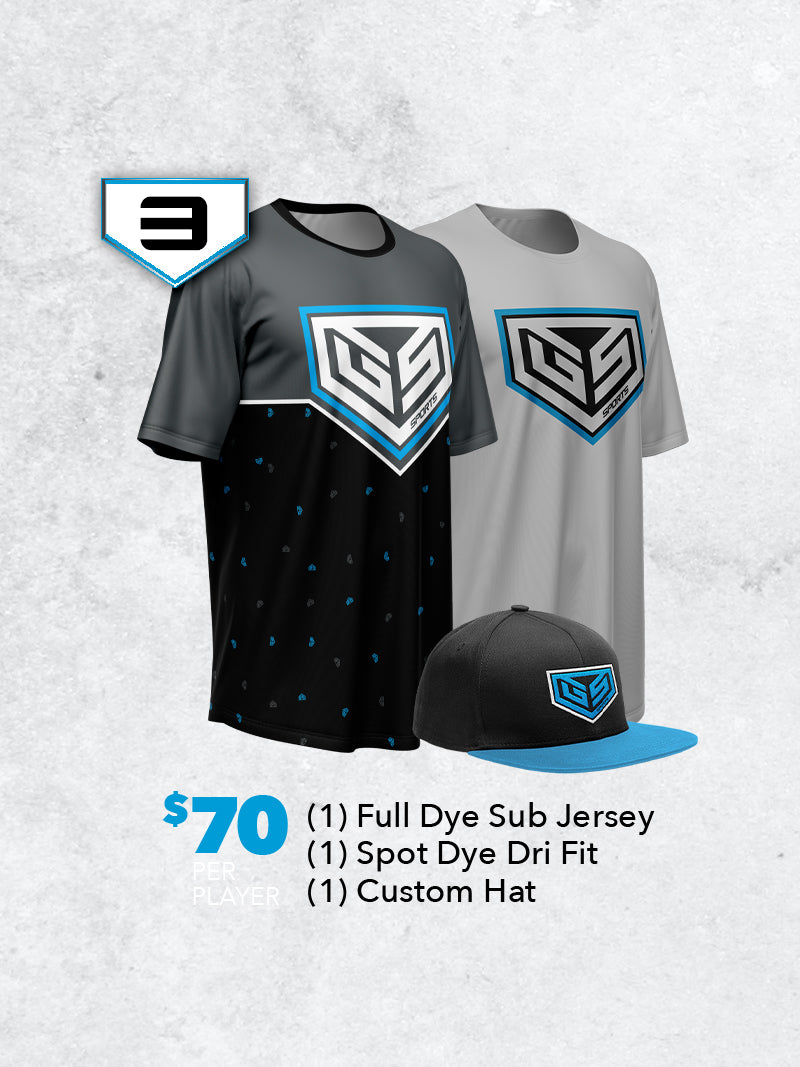 Custom Team Uniform Package 3 - $70 per player